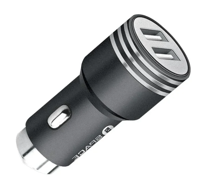 Dual Port USB 3.4A Metal Car Charger - Image 4