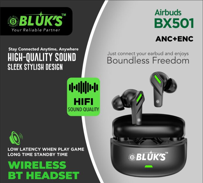 BLUK'S  Airbuds BX501 ANC - Image 2